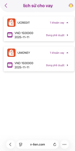 Ảnh từ topic "App Vlien lần đầu giải ngân đc 1m5 ae ơi" về VLien