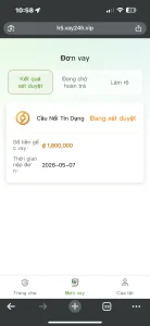 Ảnh từ topic "Vay24h có được duyệt không vậy?" về Vay24h
